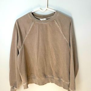 Adorable, soft tan crewneck!